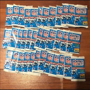 NFL PRO SET 1991 SERIES 1 CARDS - 36 PACKS